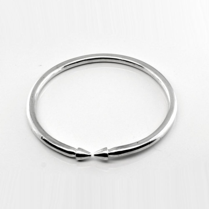 Pure silver solid open cuff Bangle bracelet  kada