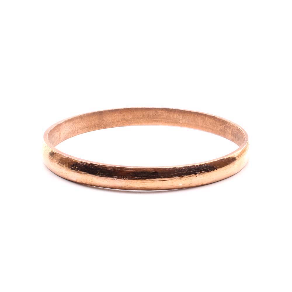 Buy Solid Pure Copper jointless plain Kada Bangle Bracelet- tambe