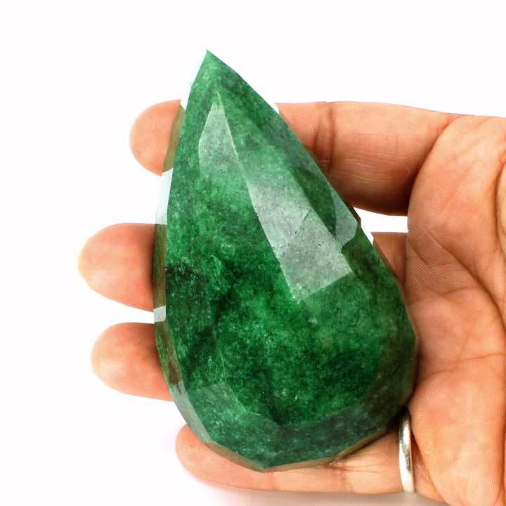 786.4Ct Natural Brazilian Green Emerald Pear Shape Faceted Gemstone