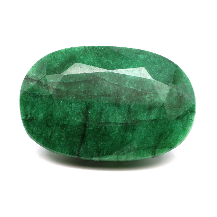 537.8Ct Natural Brazilian Green Emerald Oval Shape Faceted Gemstone
