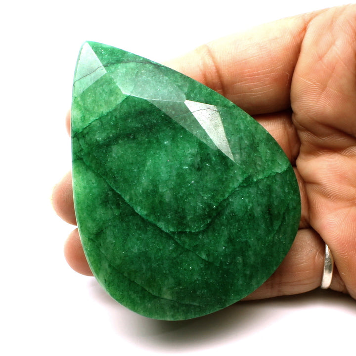 495Ct Natural Brazilian Green Emerald Faceted Gemstone