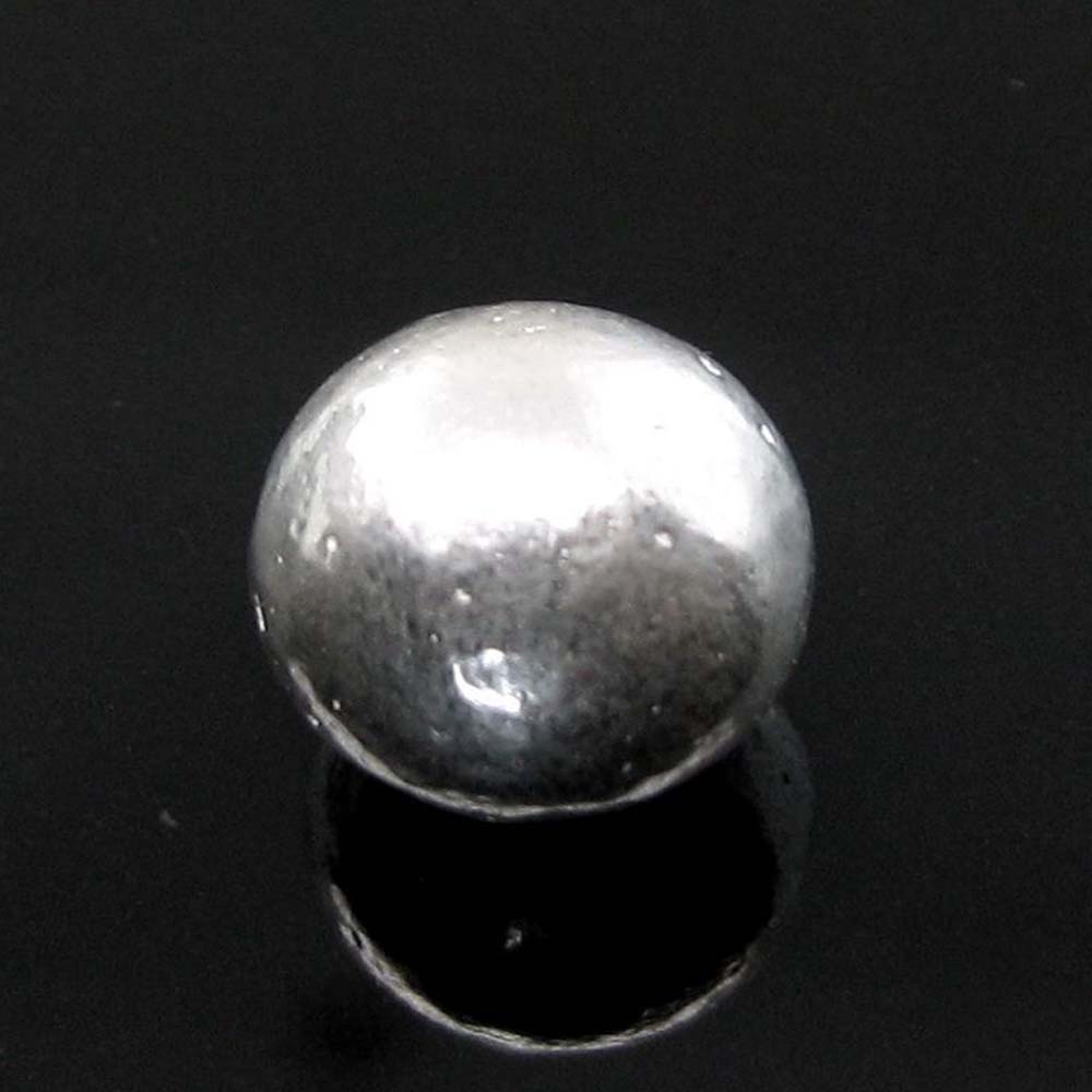 Solid Pure Silver Full Round Ball chandi ki thos Goli for Astrological remedy