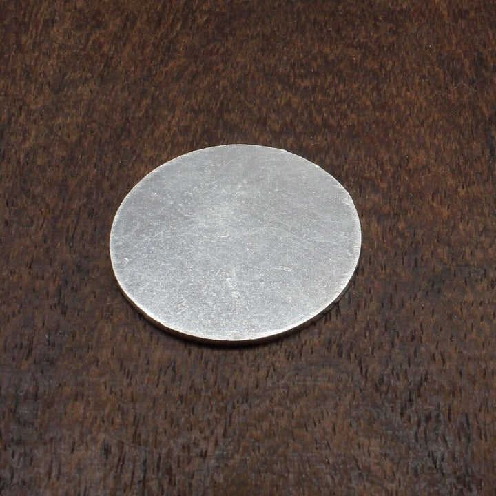 Pure Solid Silver Plain Coin Round Piece Astrology healing Chandi ka Tukra