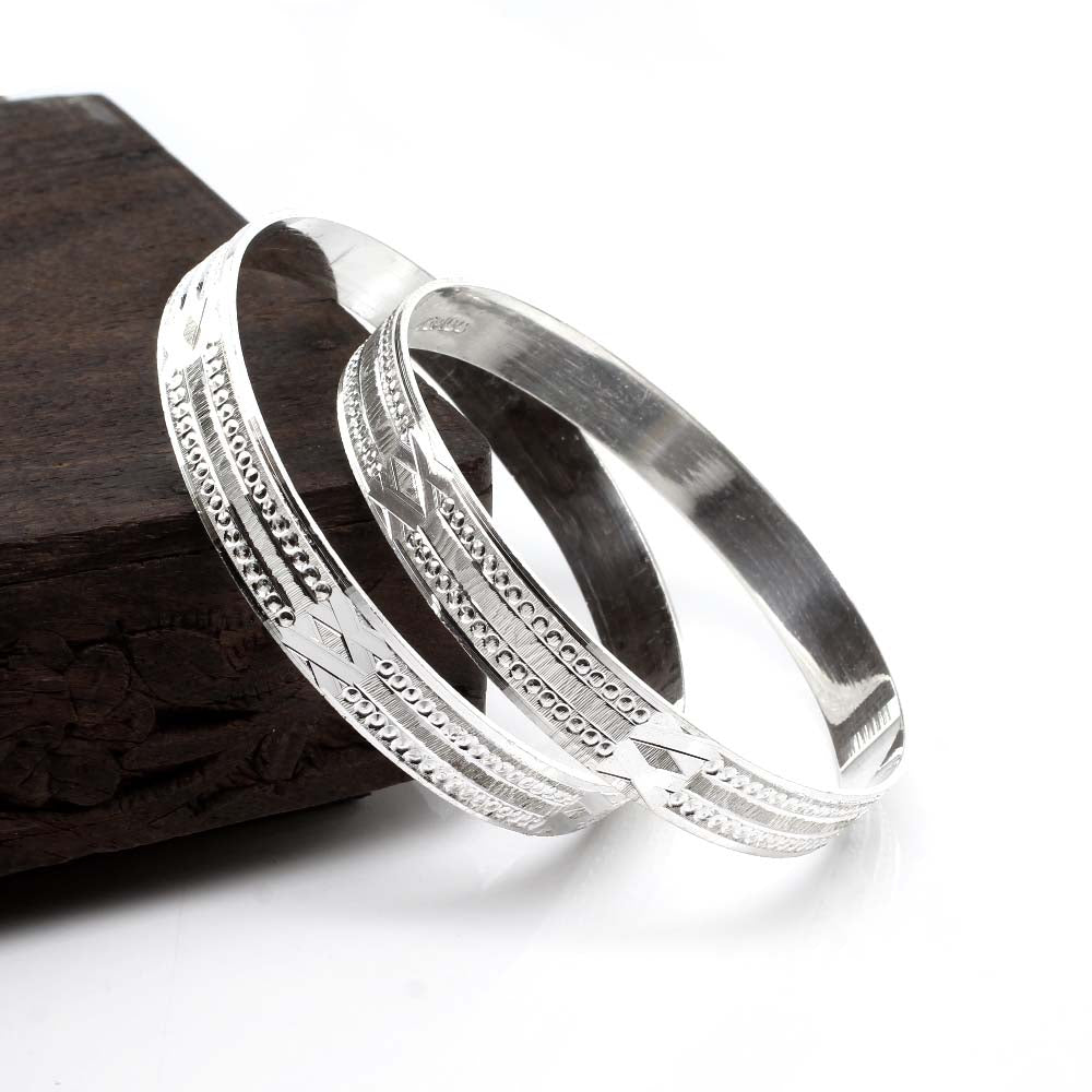 Silver Kada Sterling Silver Bangles Canada Handmade Jointless