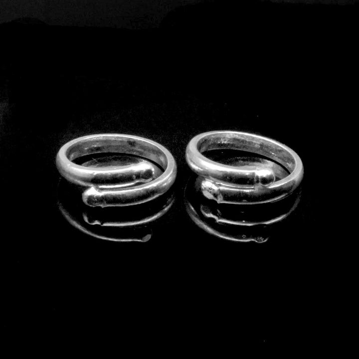 Ethnic Real Solid Silver Toe Rings Indian Handmade bichia Pair foot ring