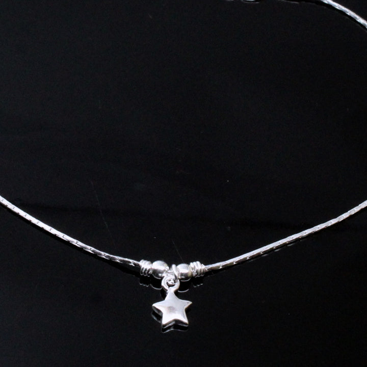 Beautiful Girls Gift Sterling Silver Anklet Bracelet 10.5" - Single