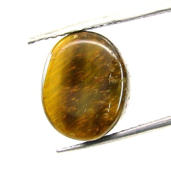 Certified 7.14Ct Natural Tiger Eye Oval Cabochon Gemstone