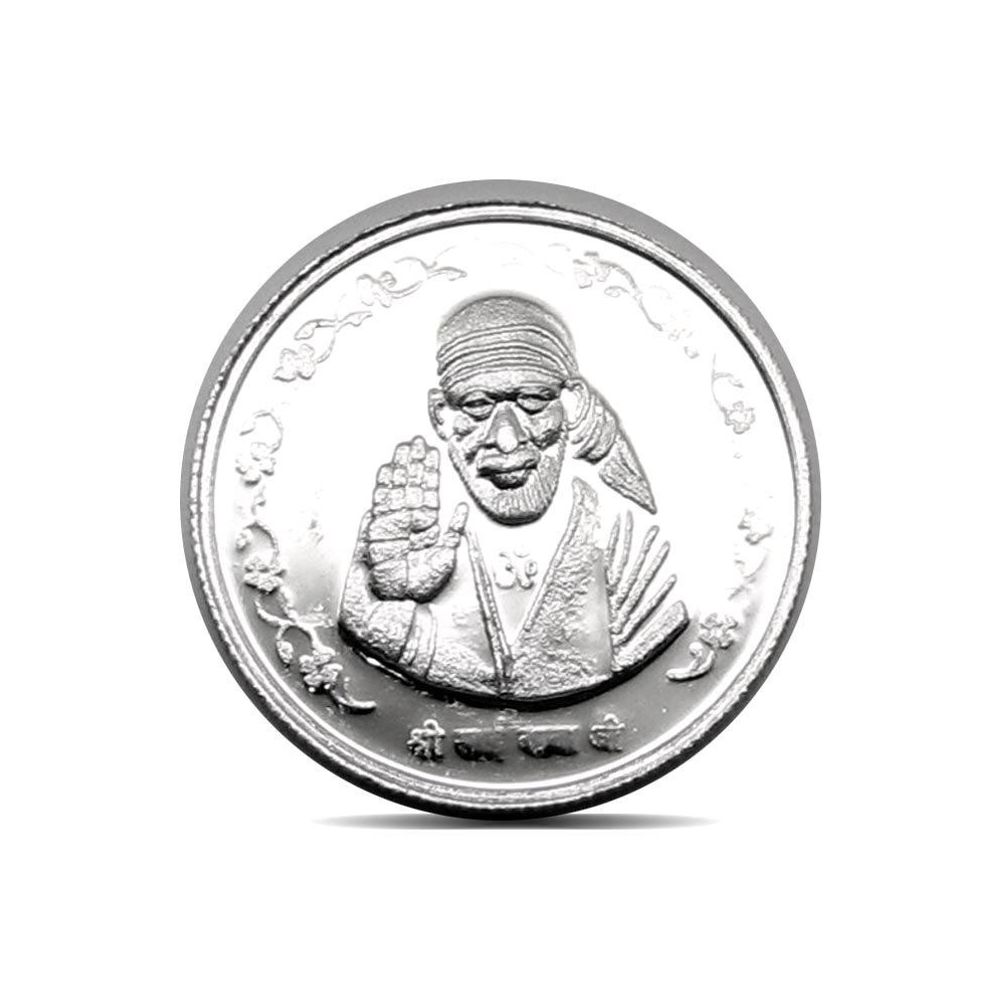 Pure Silver Coin 999 BIS Halmarked Sai Baba