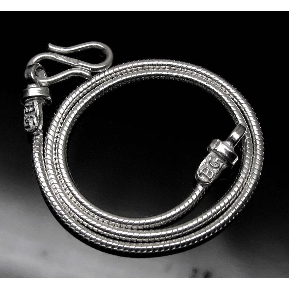Charming-simple-Snake-Chain-Silver-Anklets-Ankle-Bracelet-Chain-(Single)-10.3&quot;