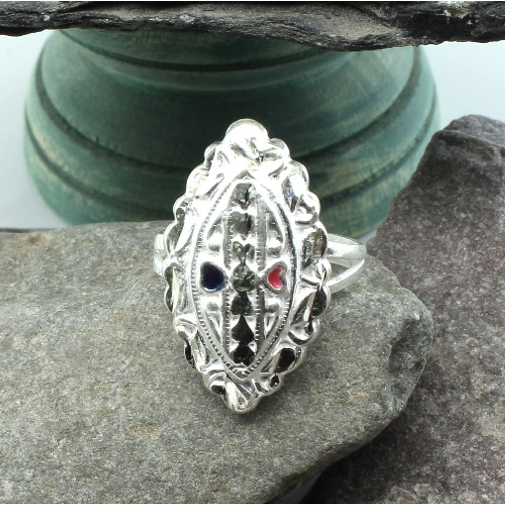 Silver ring online ki design