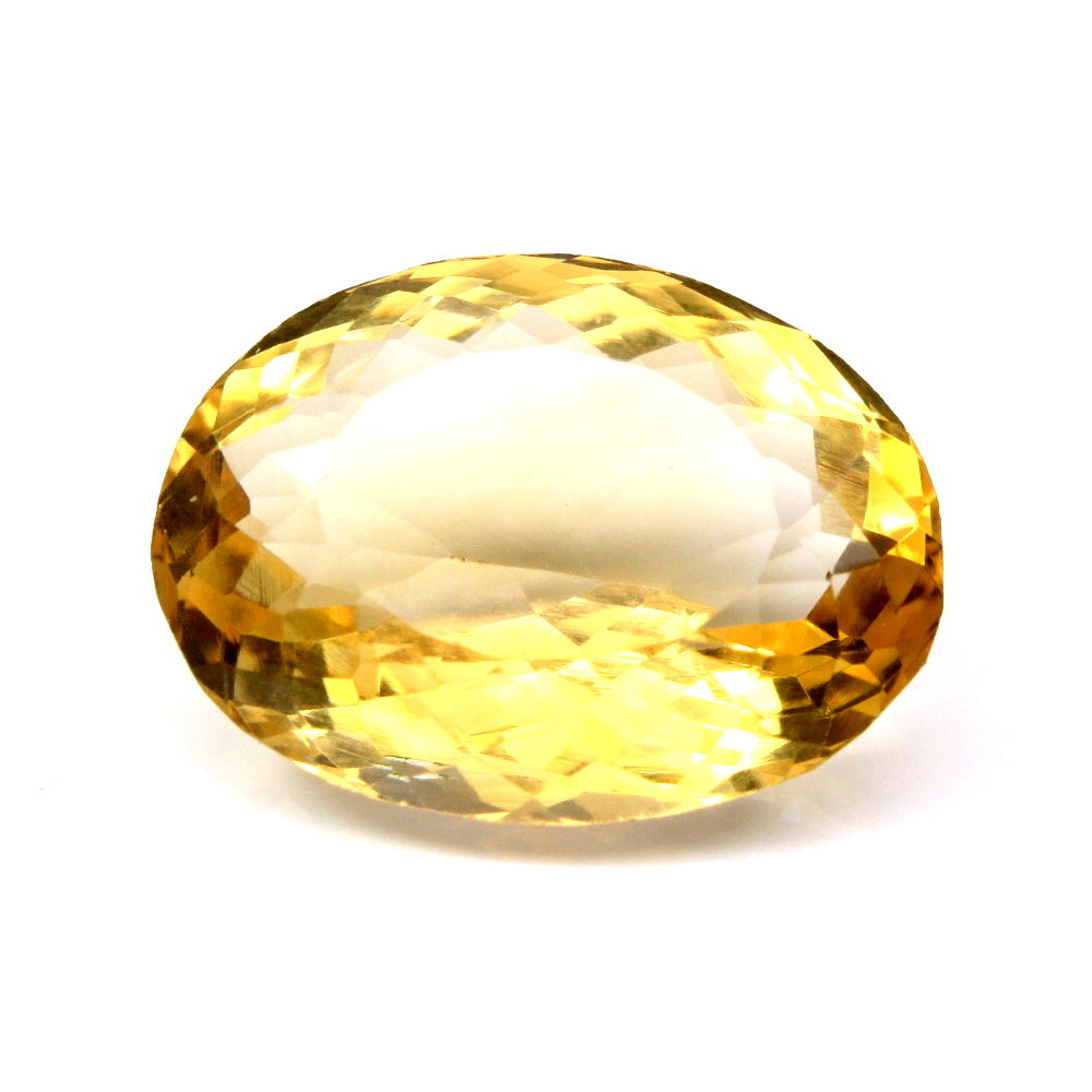 13.7Ct Natural Yellow Citrine (Sunella) Oval Cut Gemstone