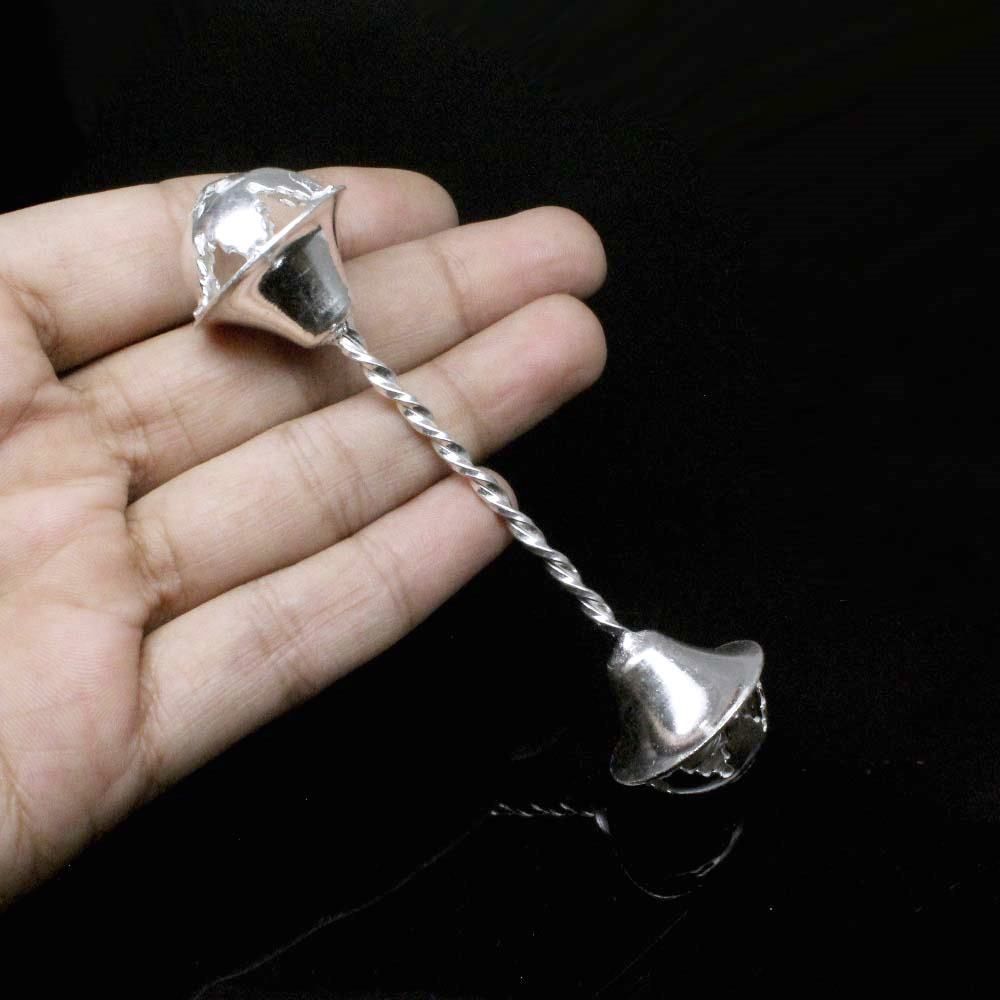 Pure silver jhunjhuna rattle with Bells toy for baby – Karizma Jewels