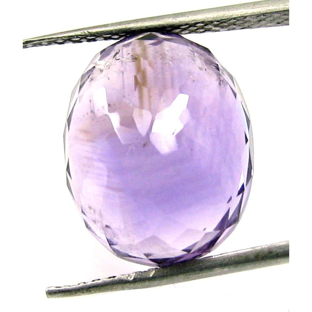 Certified 11.16Ct Natural Amethyst (Katella) Oval Faceted Gemstone
