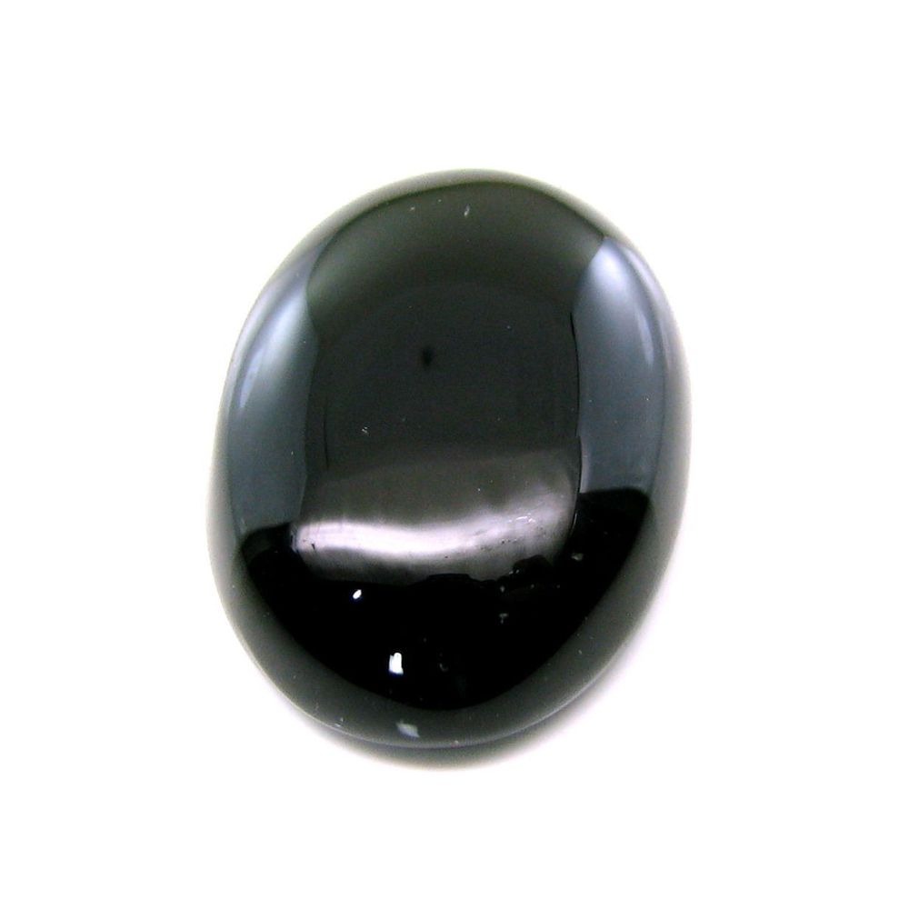top quality large black onyx oval cabochon gemstone