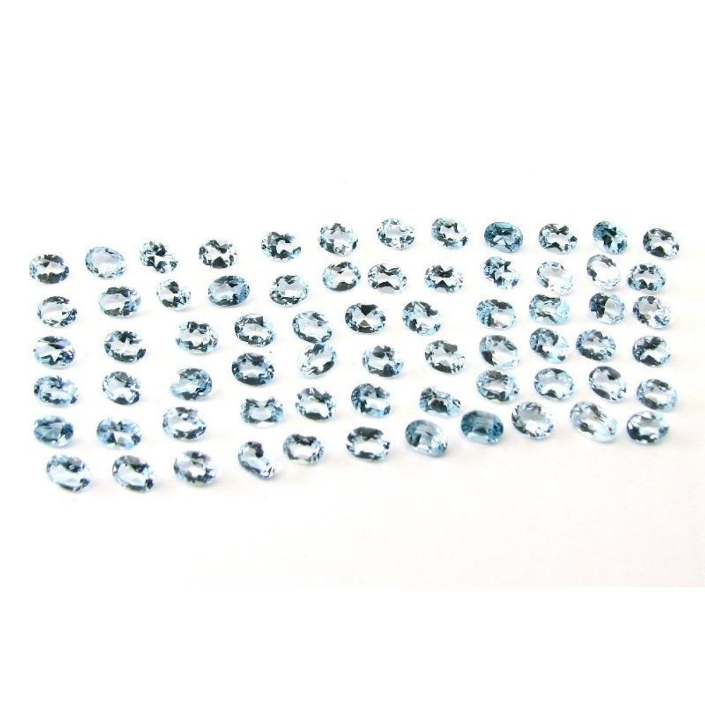 13.6Ct-54pc-6X3mm-Natural-Blue-Topaz-Setting-Marquise-Faceted-Gemstones