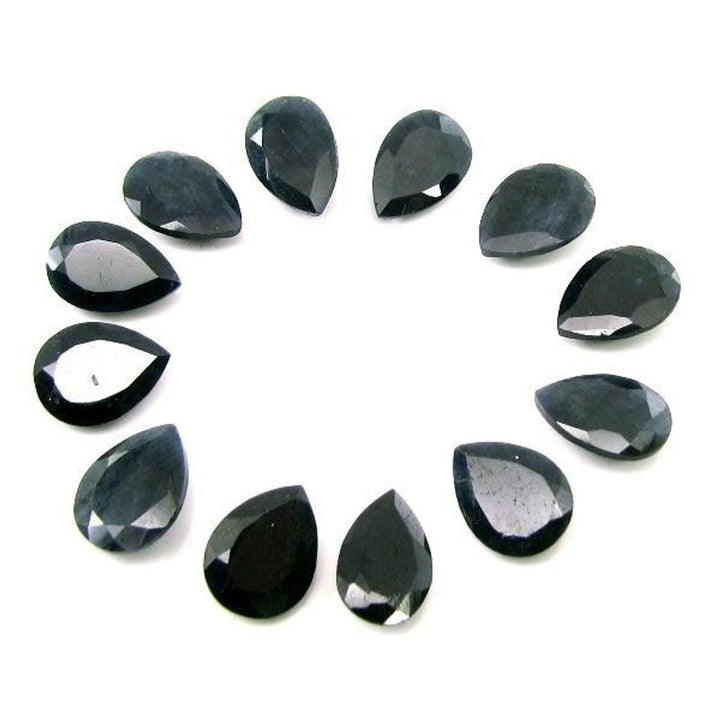 68.2Ct 5pc Lot Of Natural Earth Mined Blue Sapphire Pear Faceted Gemstones