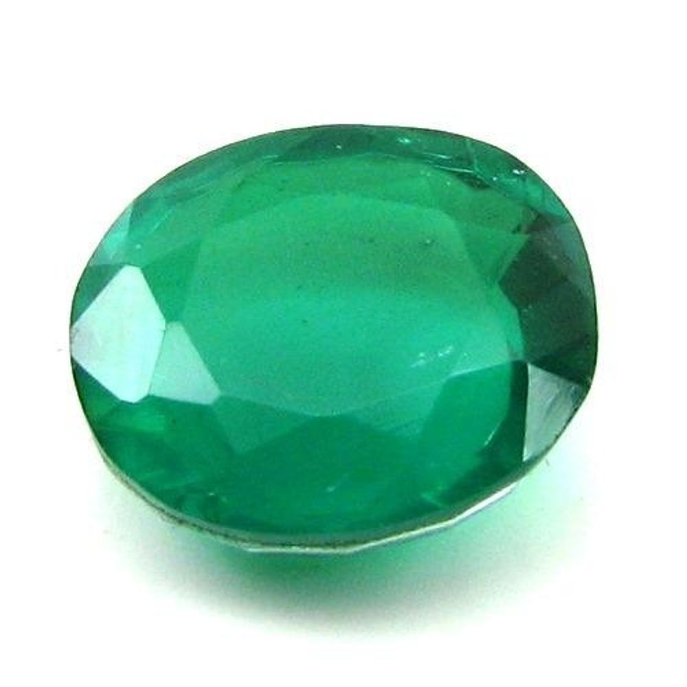 Green Emerald Quartz Doublet Oval Faceted Gemstone – Karizma