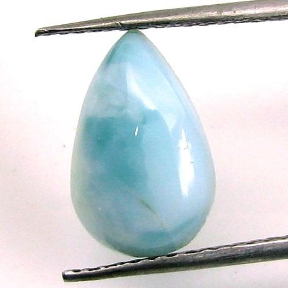3Ct Natural Larimar Pear Cabochon Gemstone – Karizma Jewels