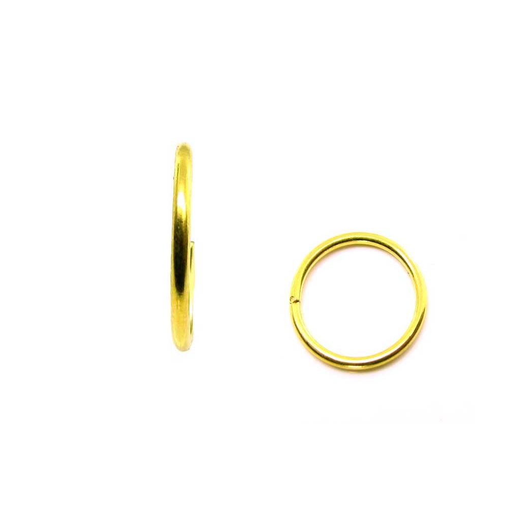Plain wire Hoop Nose Rings in real 22k gold.