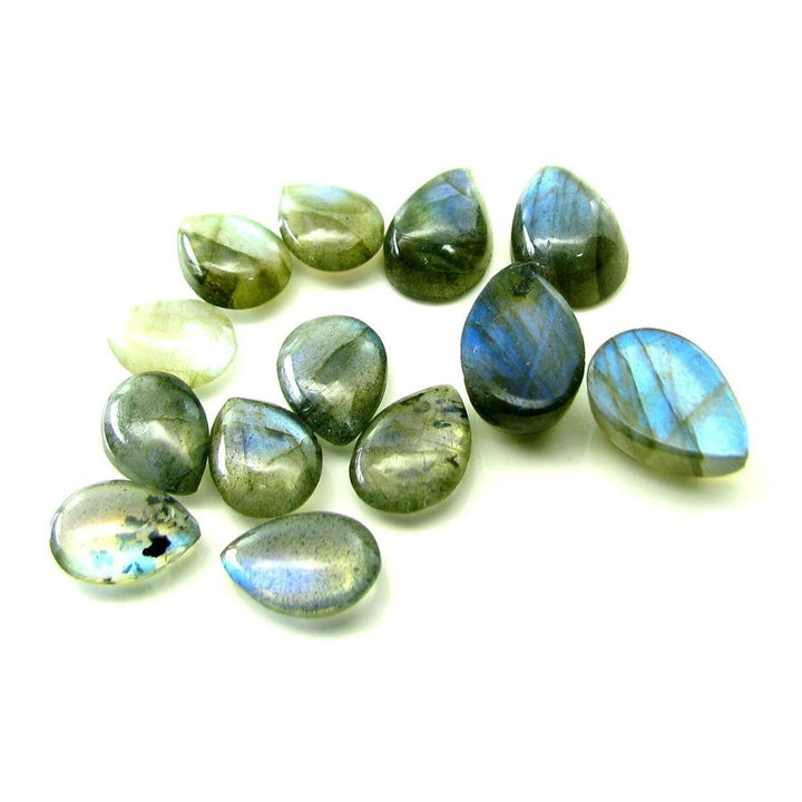 Color Play 46.4Ct 10pc Lot Natural Labradorite Mix Shape Gemstones