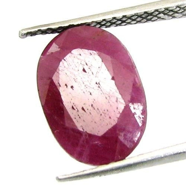 6.5Ct Natural Untreated Ruby Oval Faceted Gemstone
