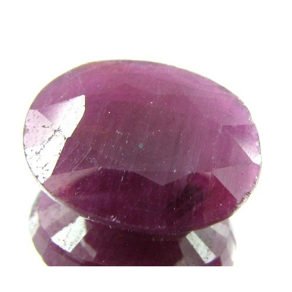 9.8Ct 100% Natural Untreated Oval Faceted Ruby (Manik) Gemstone