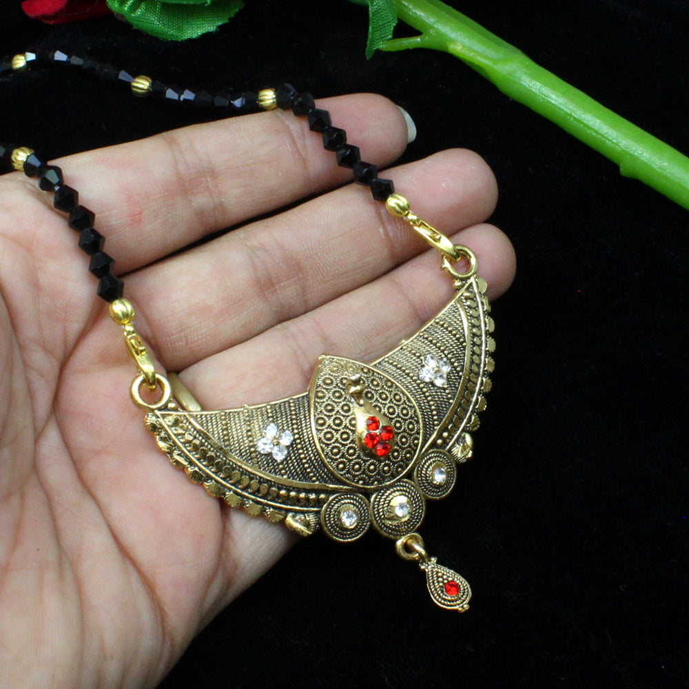 Traditional Mangalsutra with Black Beads