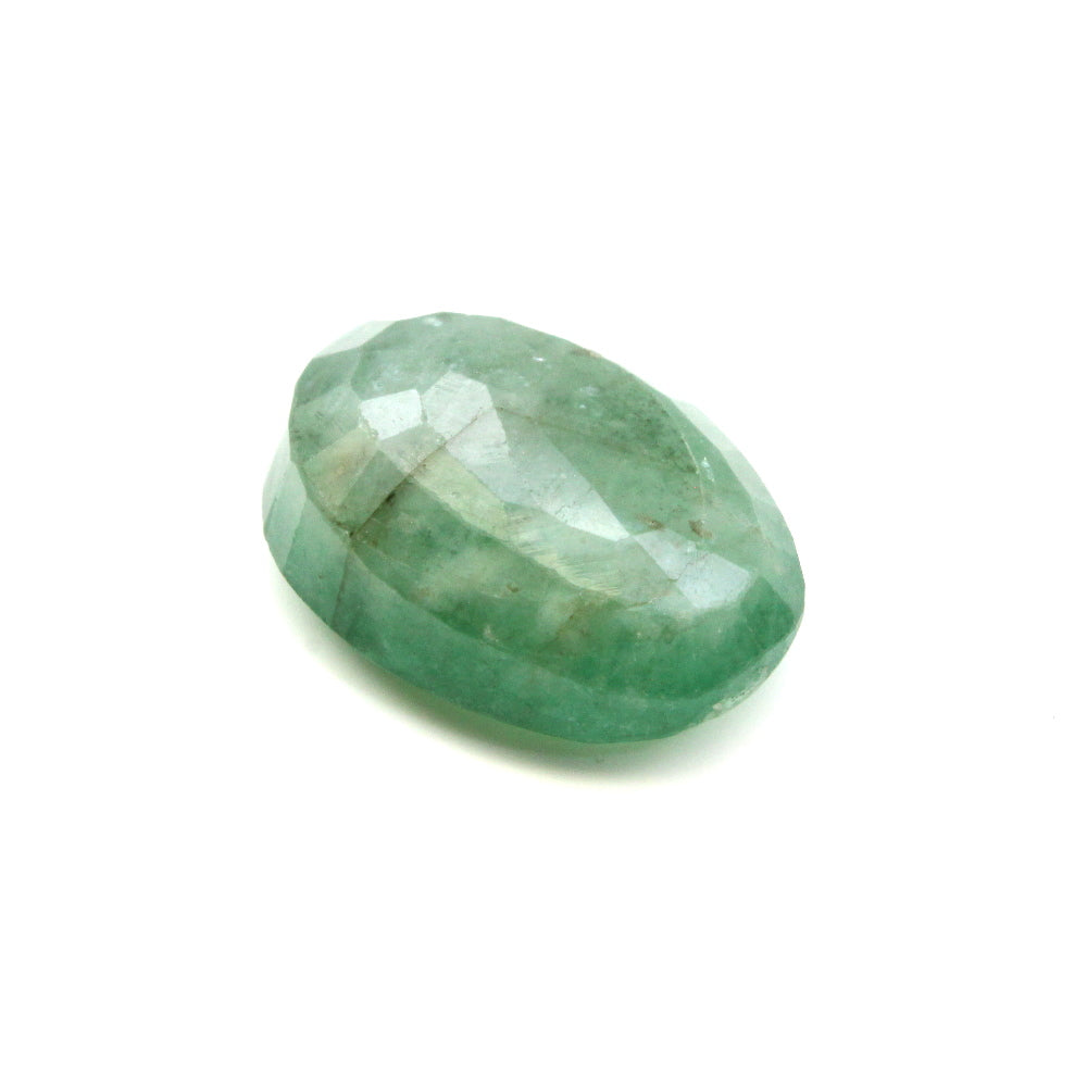 Certified 3.76Ct Natural Green Oval (Panna) Oval Cut Gemstone
