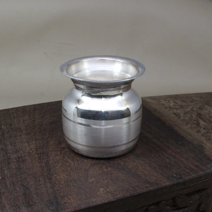 Pure Solid Silver Pooja Kalash Red Book Remedies