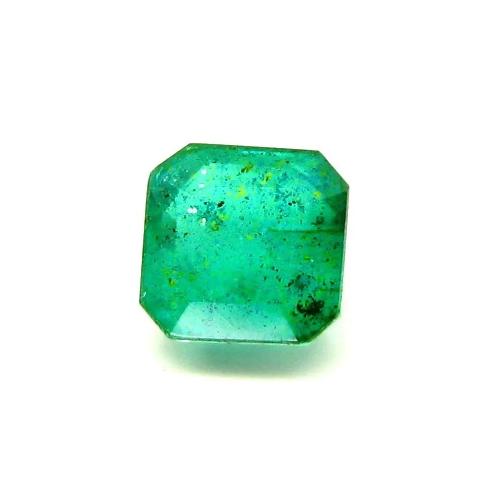 4.7Ct Green Emerald Quartz Doublet Square Faceted Gemstone