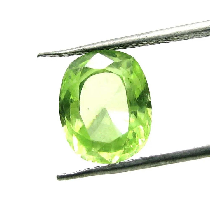 9.3Ct Light Green Cubic Zirconia Oval Faceted Gemstone