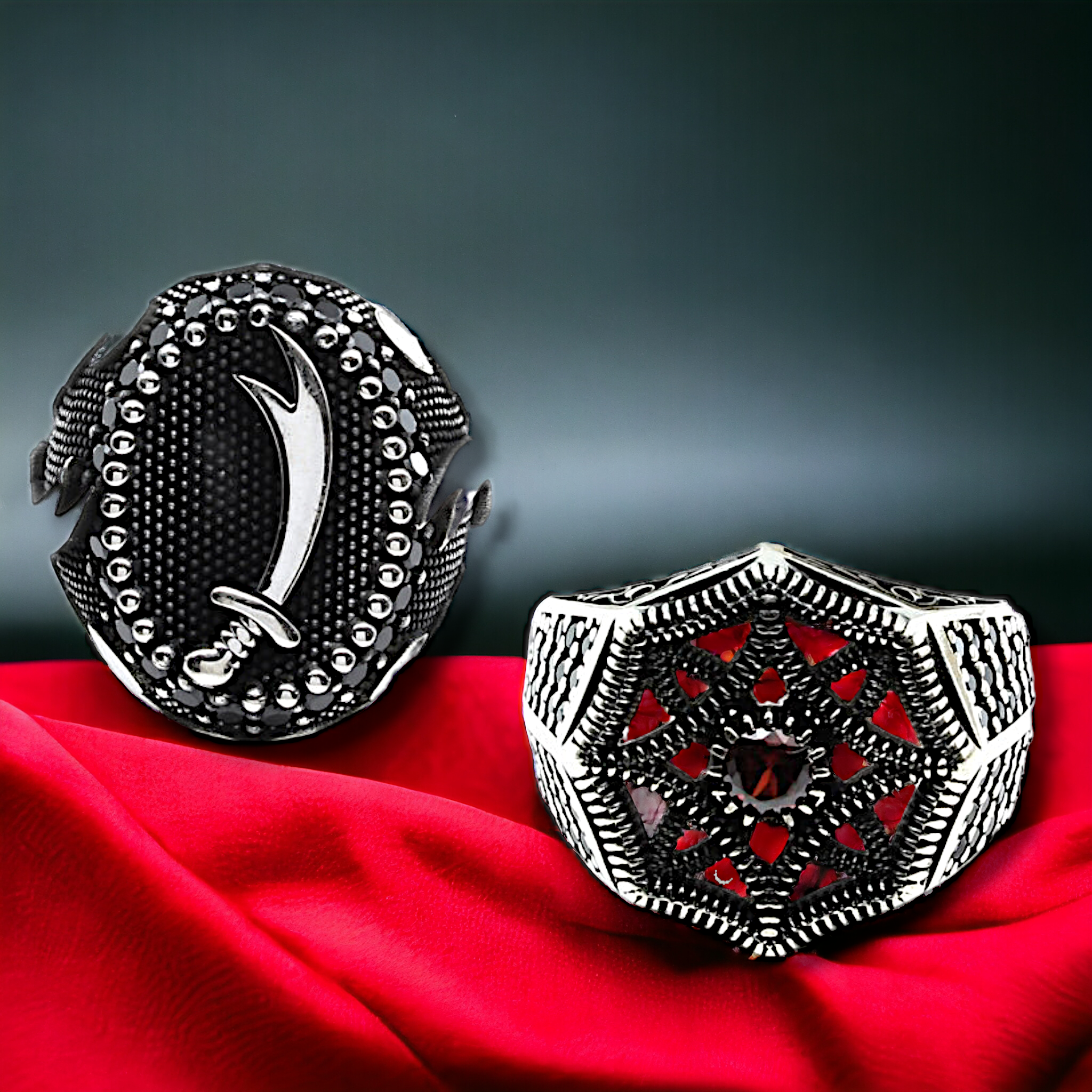 Buy Silver Mens Rings Online | Men's Silver Rings 925 – Karizma Jewels