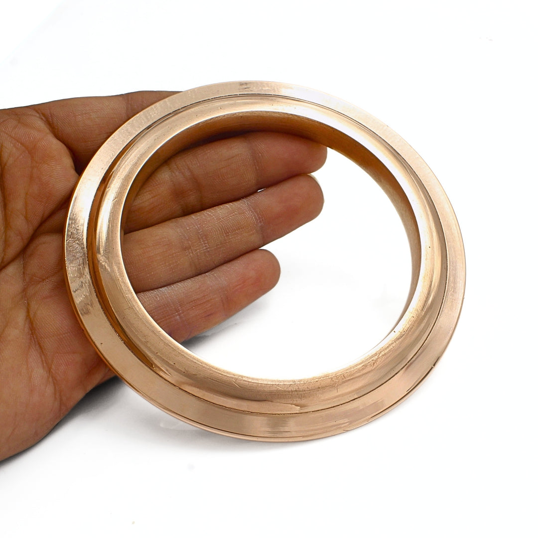 Heavy Chakri Type Plain Copper Kada for Men