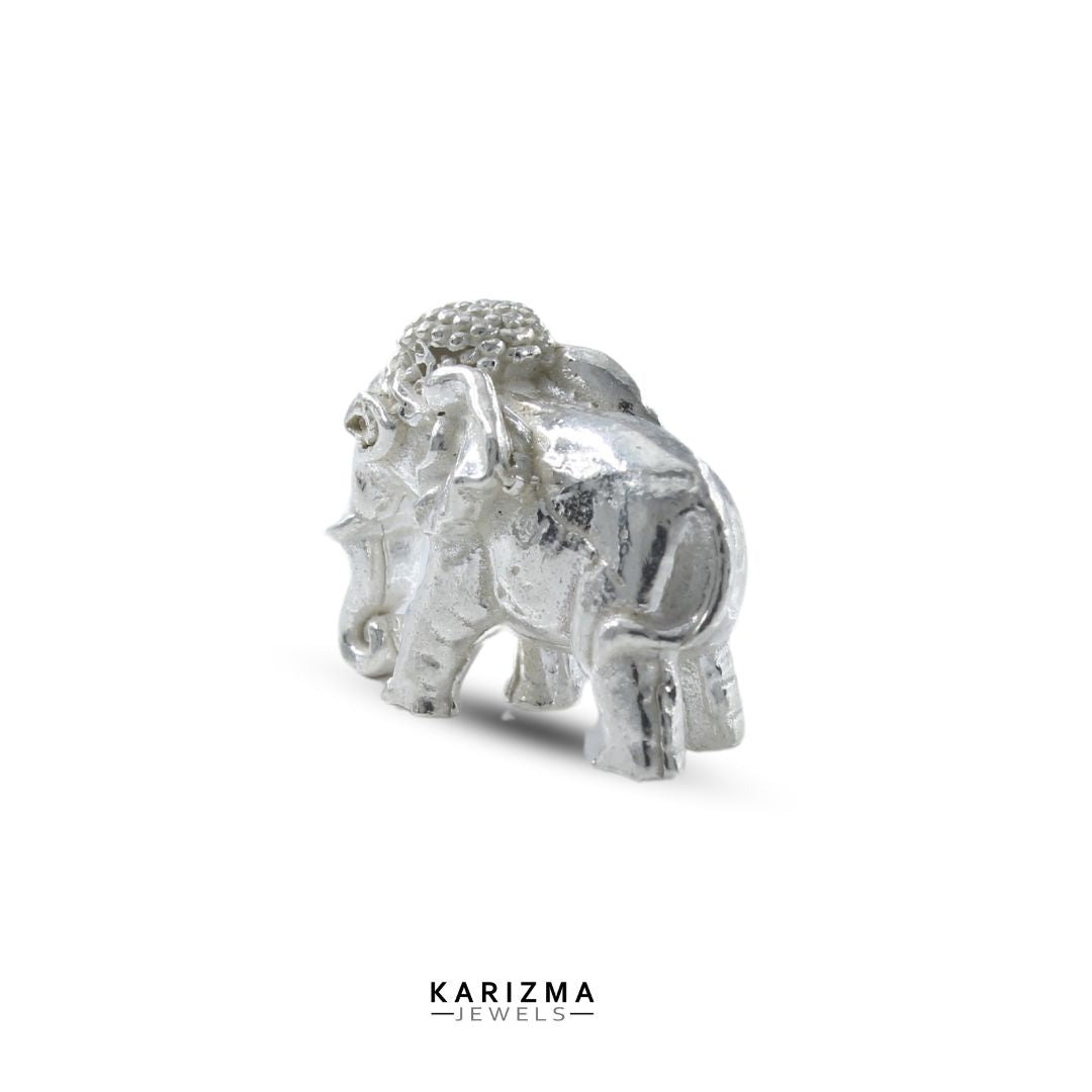 Small Pure Silver Elephant chandi ka Hathy Lal kitab remedy solid inside