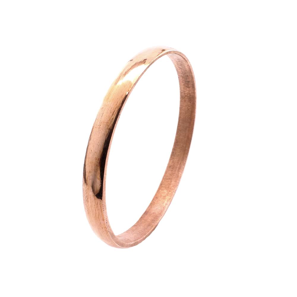 Solid Cast Jointless Copper Kada Bangle Bracelet bejod tambe ka kara