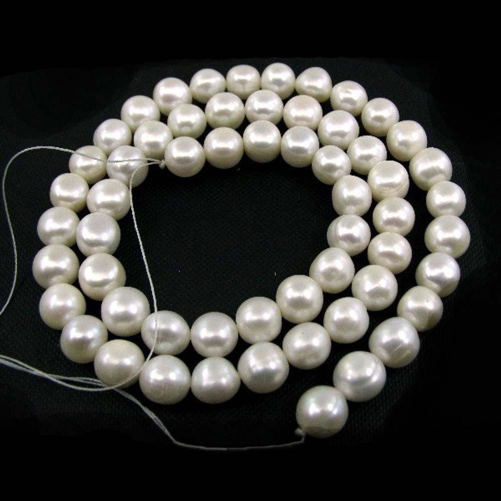 350Ct Real Fresh Water Pearl 9MM Loose Beads Single Strand 22