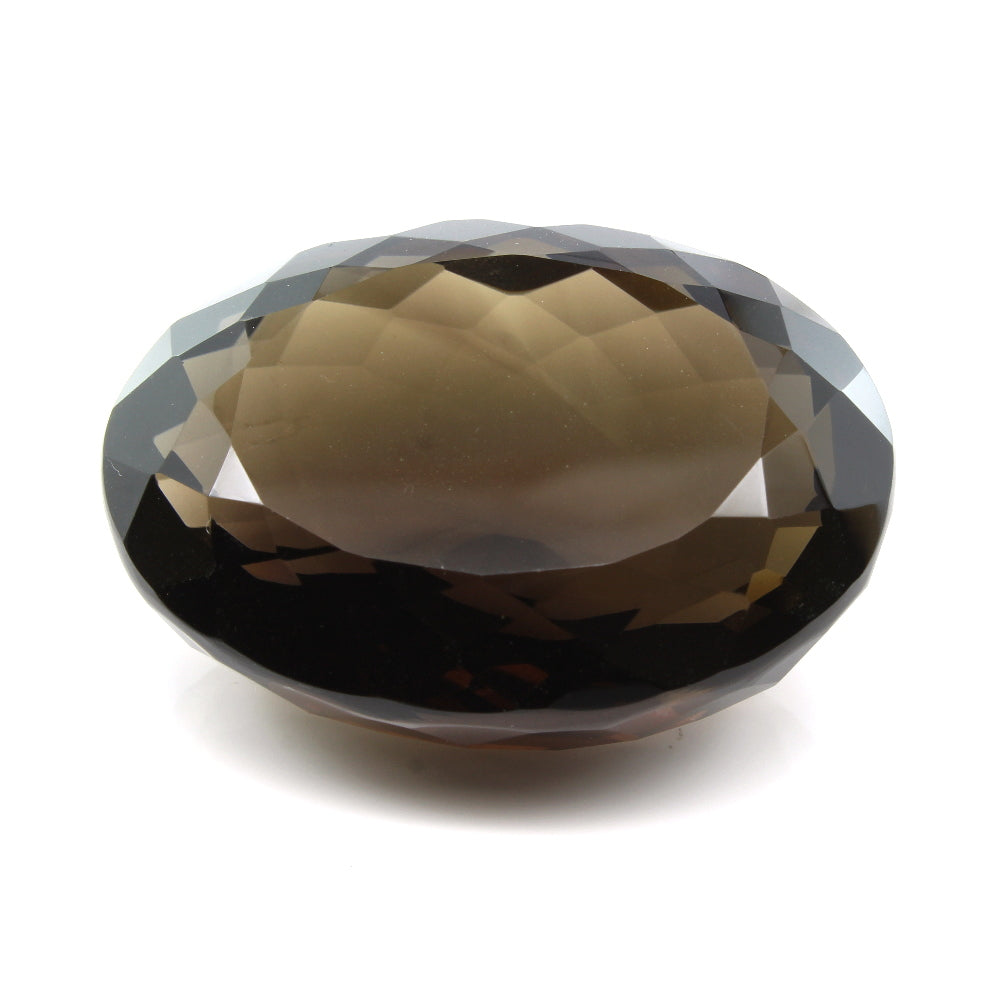253.2Ct Natural Smoky Quartz Crystal Oval Gemstone