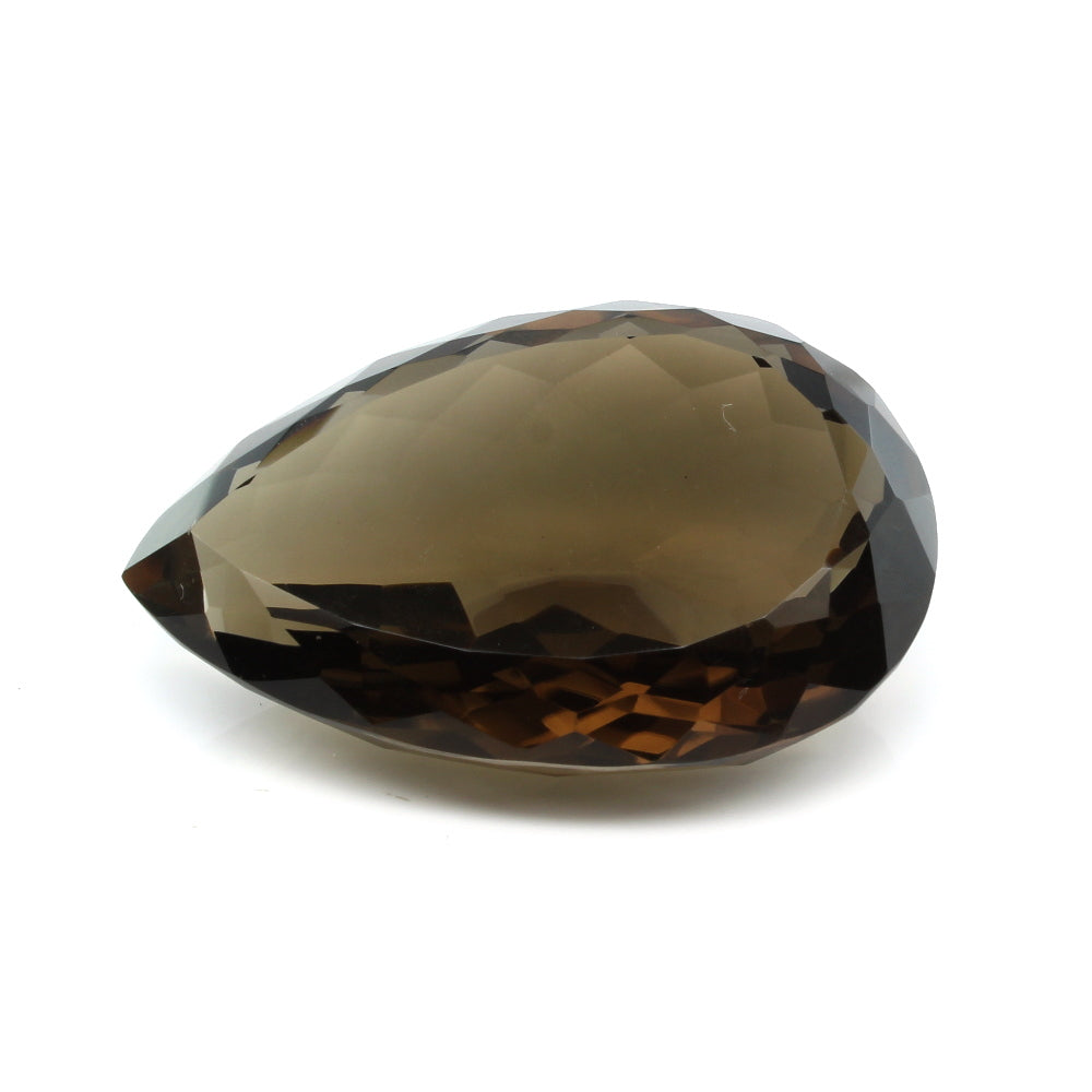 148.3Ct Natural Smoky Quartz Crystal Pear Gemstone