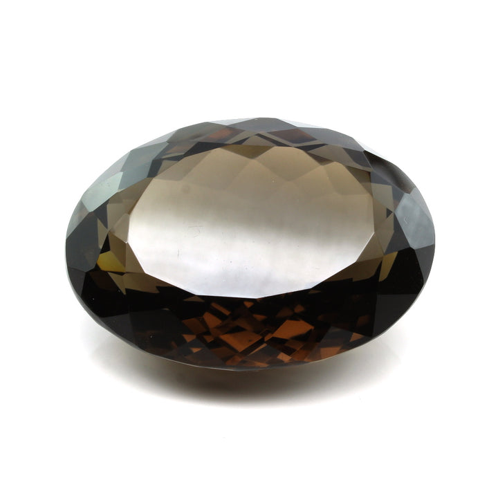 238.4Ct Natural Smoky Quartz Crystal Oval Gemstone