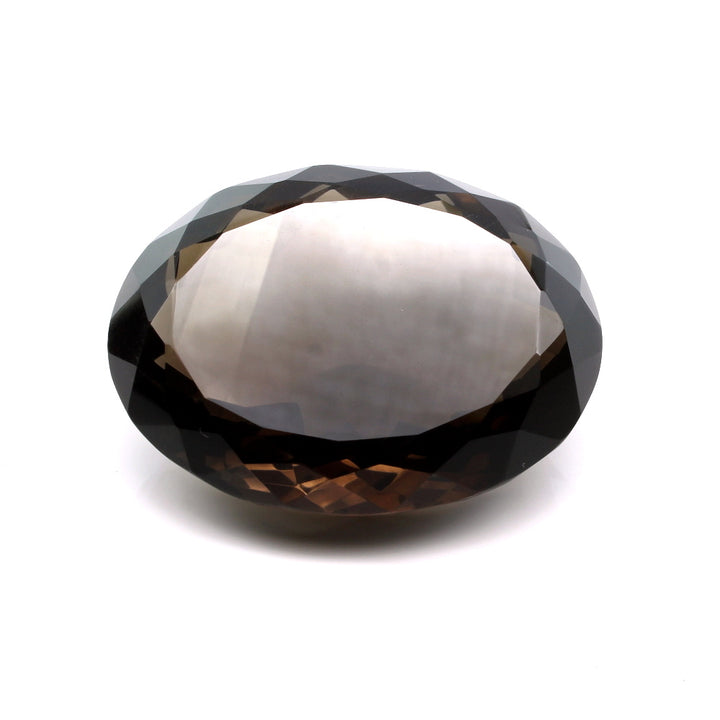 152.9Ct Natural Smoky Quartz Crystal Oval Gemstone