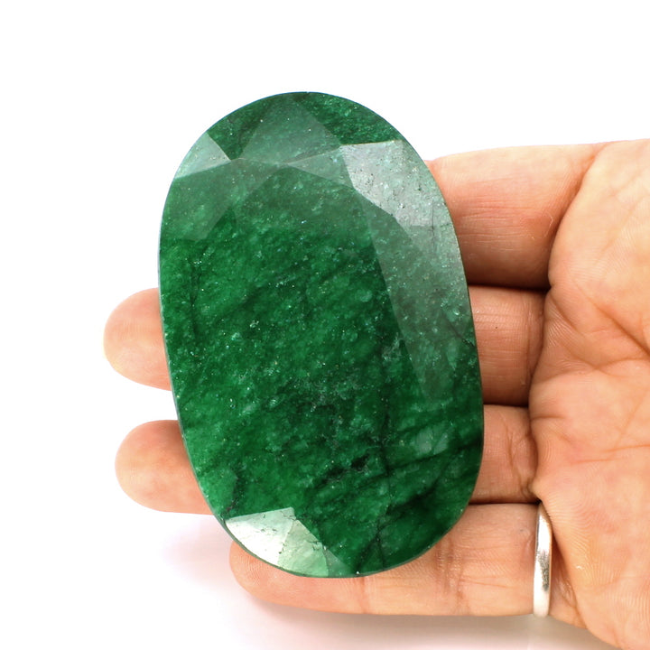579.8Ct Natural Brazilian Green Emerald Oval Shape Faceted Gemstone
