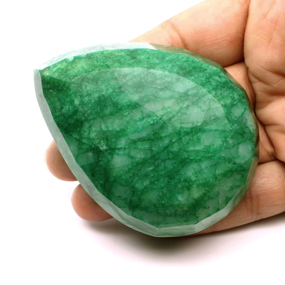 558.4Ct Natural Brazilian Green Emerald Pear Gemstone