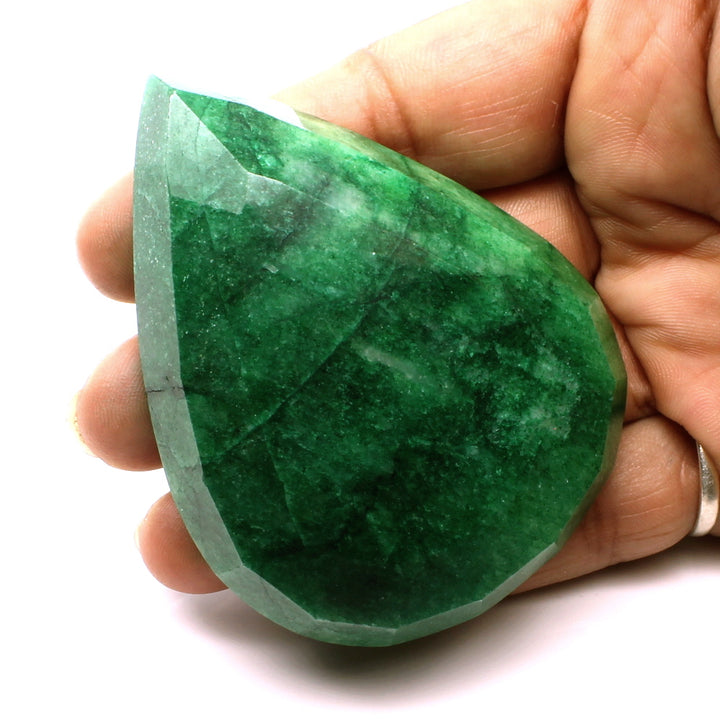 495Ct Natural Brazilian Green Emerald Faceted Gemstone