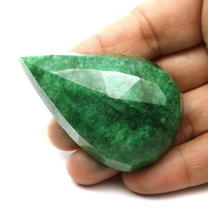 274.4Ct Natural Brazilian Green Emerald Pear Shape Faceted Gems