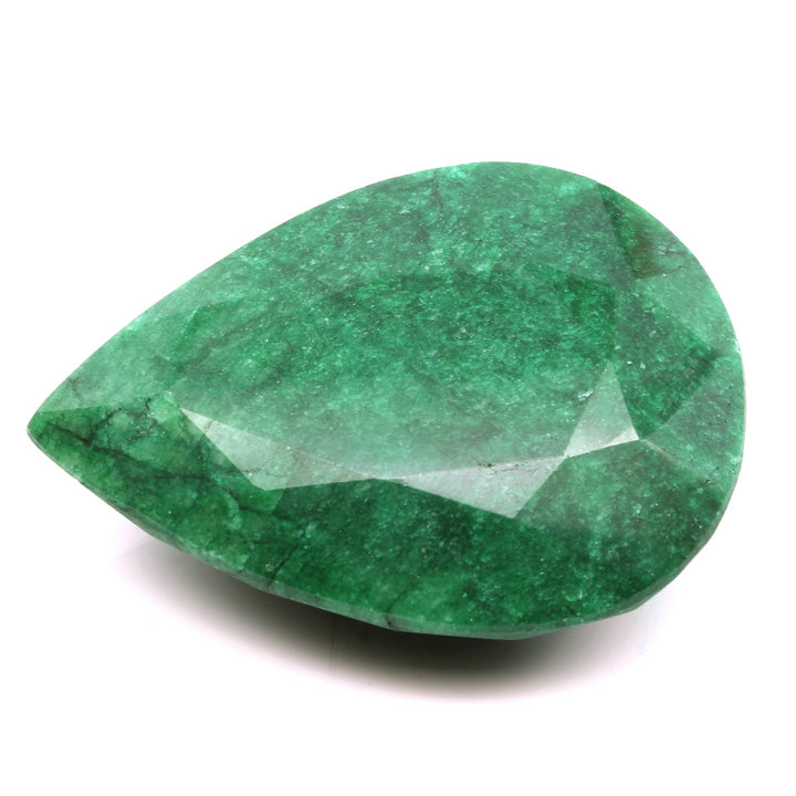 372.3Ct Natural Brazilian Green Emerald Pear Gemstone