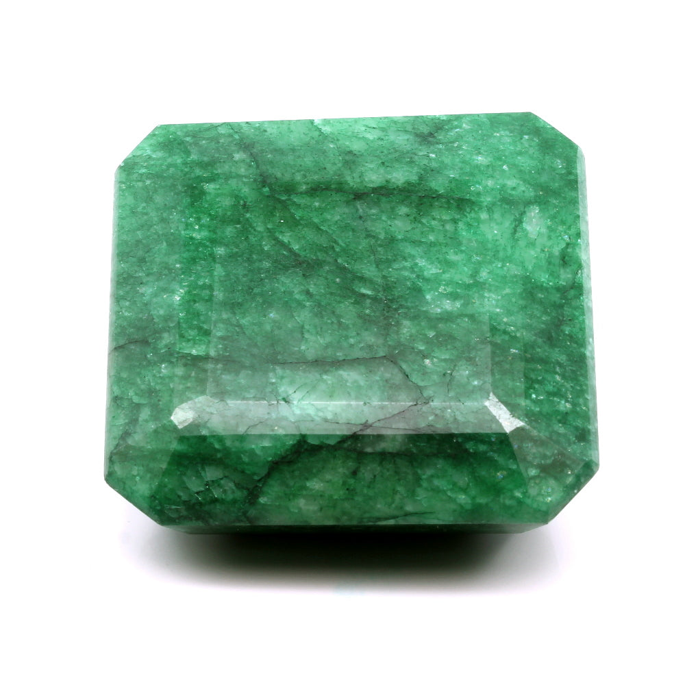 577.8Ct Natural Square Brazilian Green Emerald Cut Faceted Gemstone