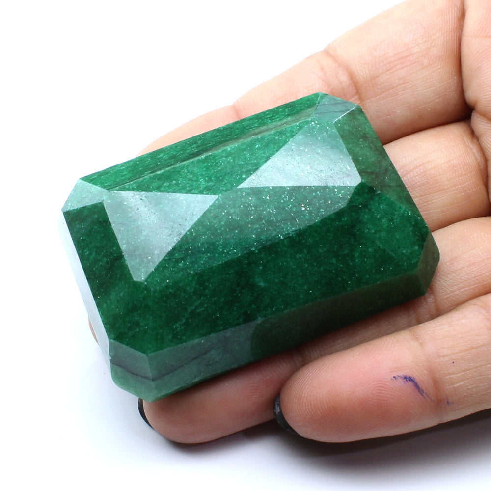 360.5Ct Natural Brazilian Green Emerald Cut Faceted Gemstone
