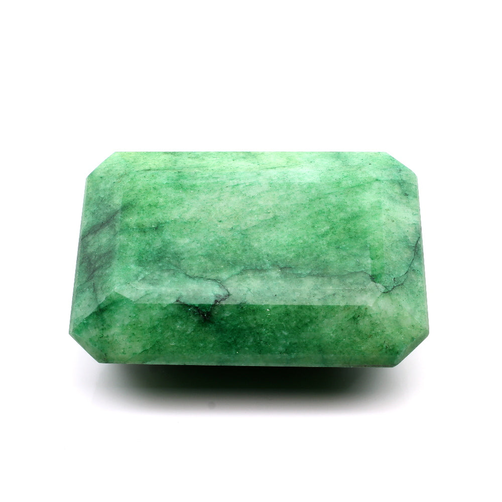 511.6Ct Natural Brazilian Green Emerald Rectangle Faceted Gemstone
