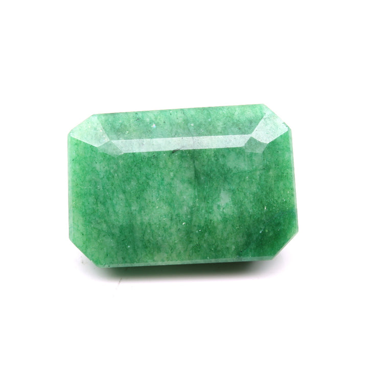 88.6Ct Natural Brazilian Green Emerald Rectangle Faceted Gemstone