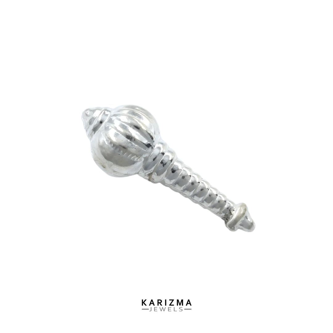 Real Silver Lord Hanuman Bajranbali divine Gada/Mace for Lal kitab remedy